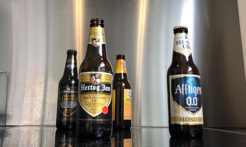 Bruine retour bierfles